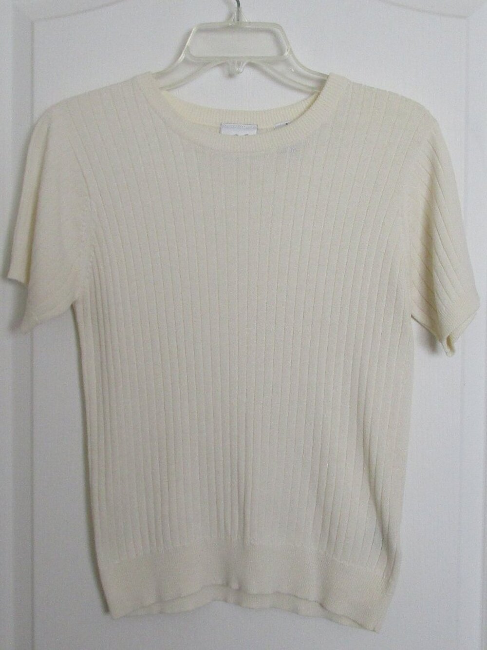 designer rib knit sweater t-shirt